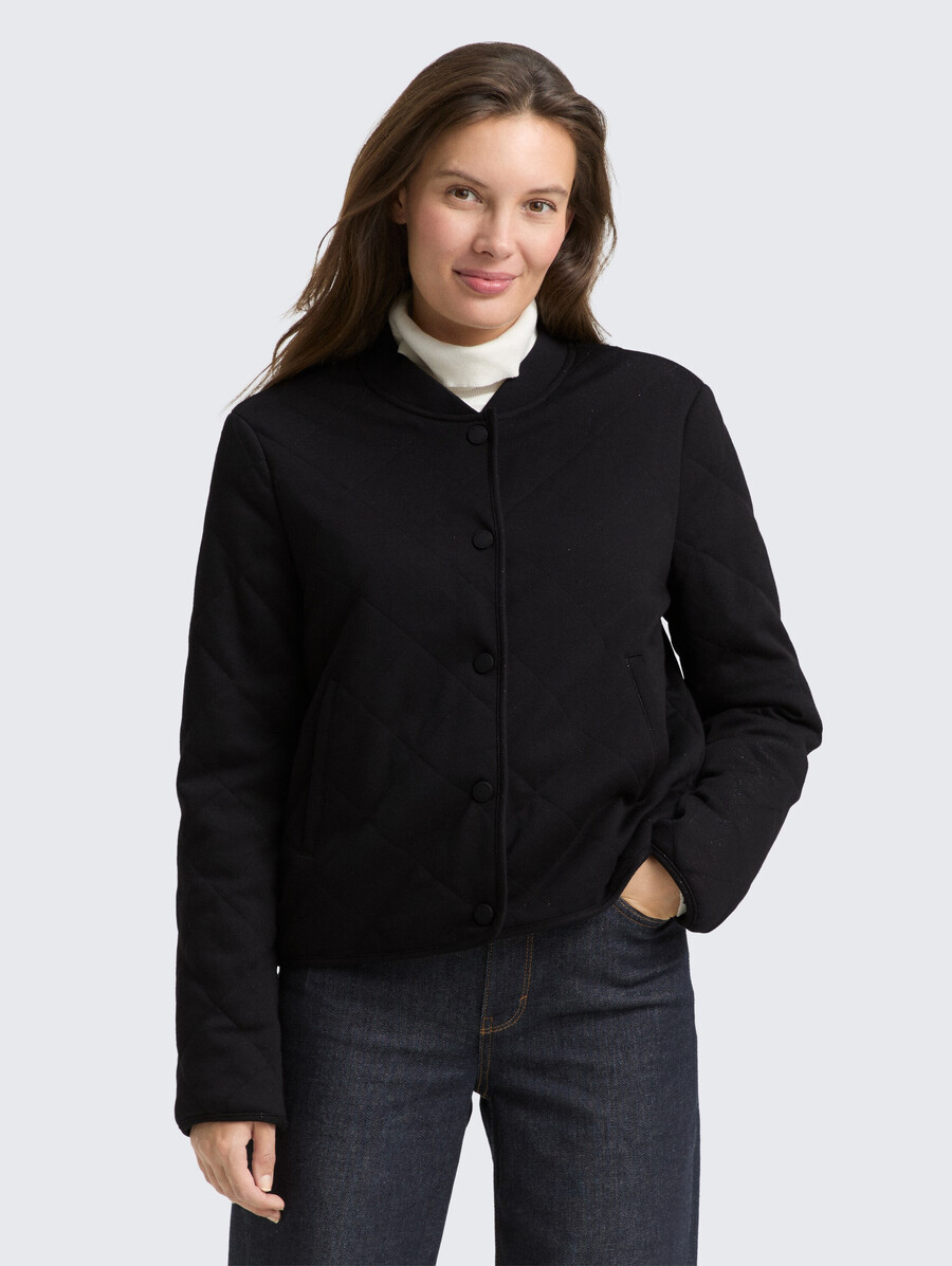 steppjacke mit glitzereffekt