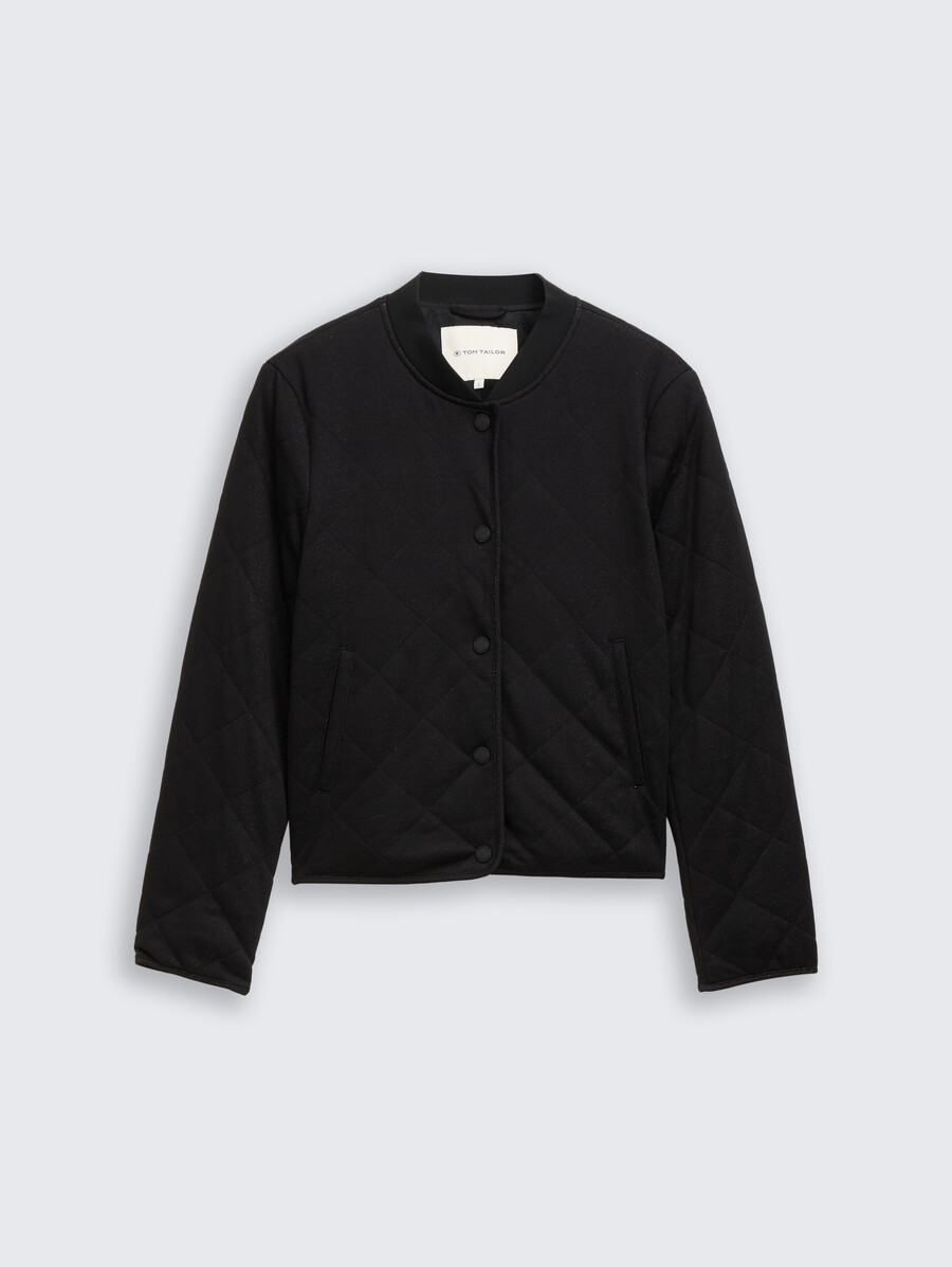 steppjacke mit glitzereffekt