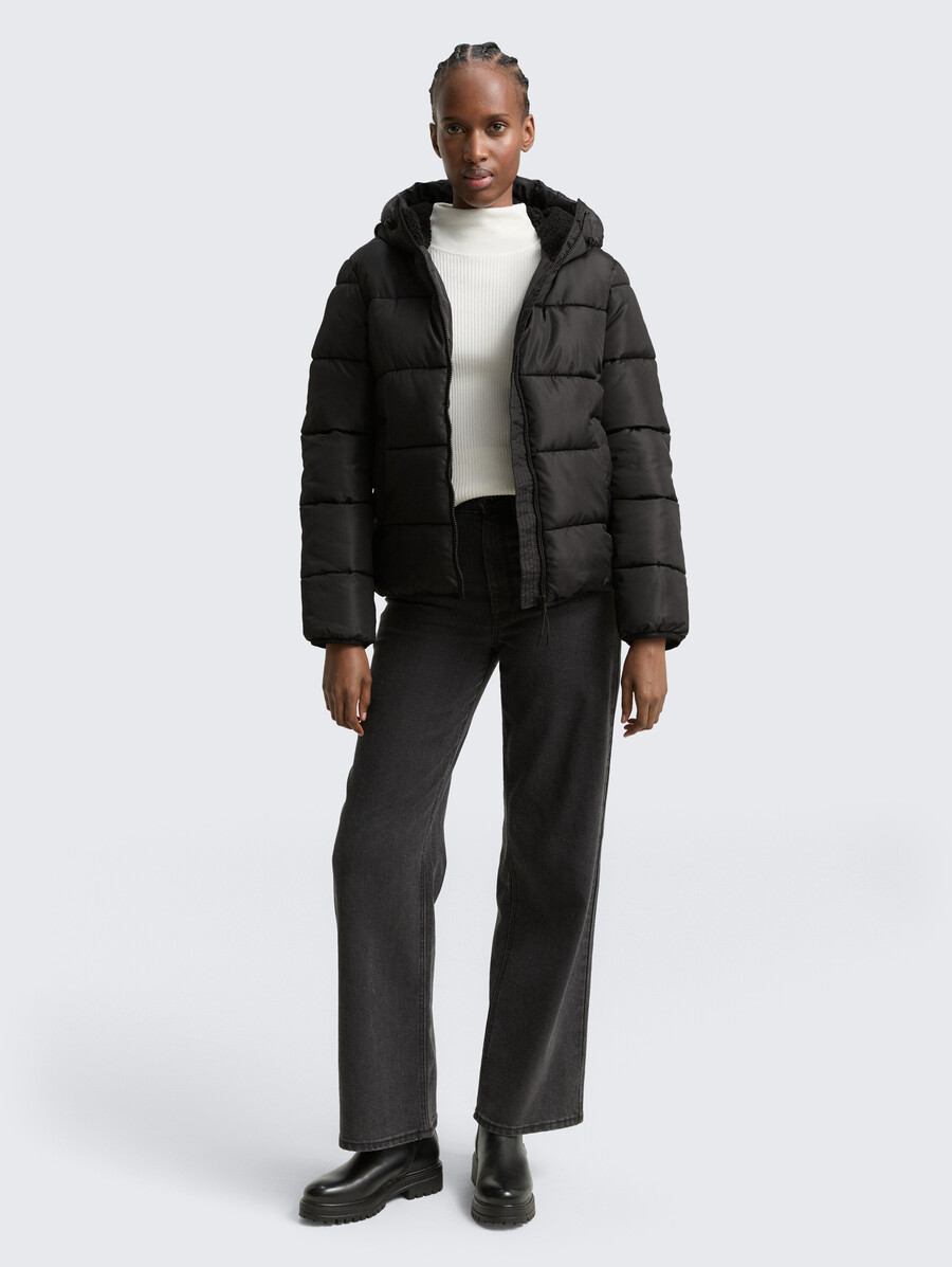 steppjacke mit kapuze