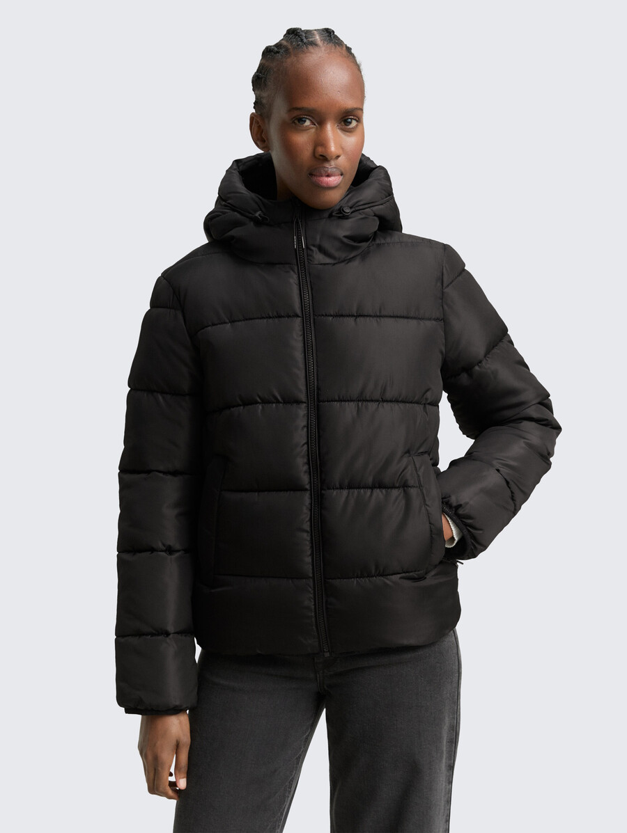 steppjacke mit kapuze