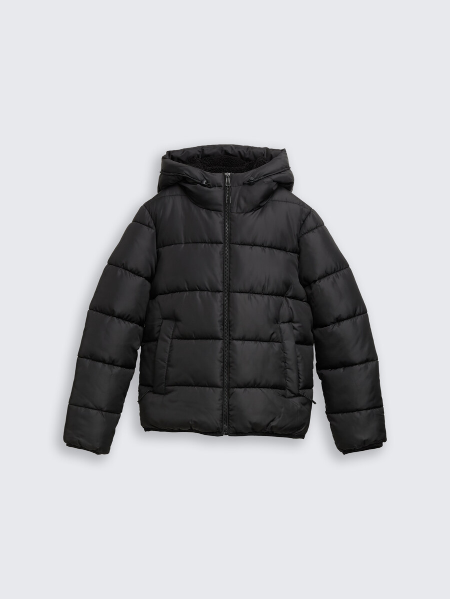 steppjacke mit kapuze