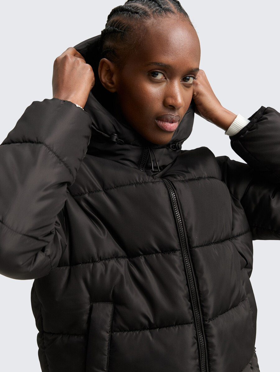 steppjacke mit kapuze