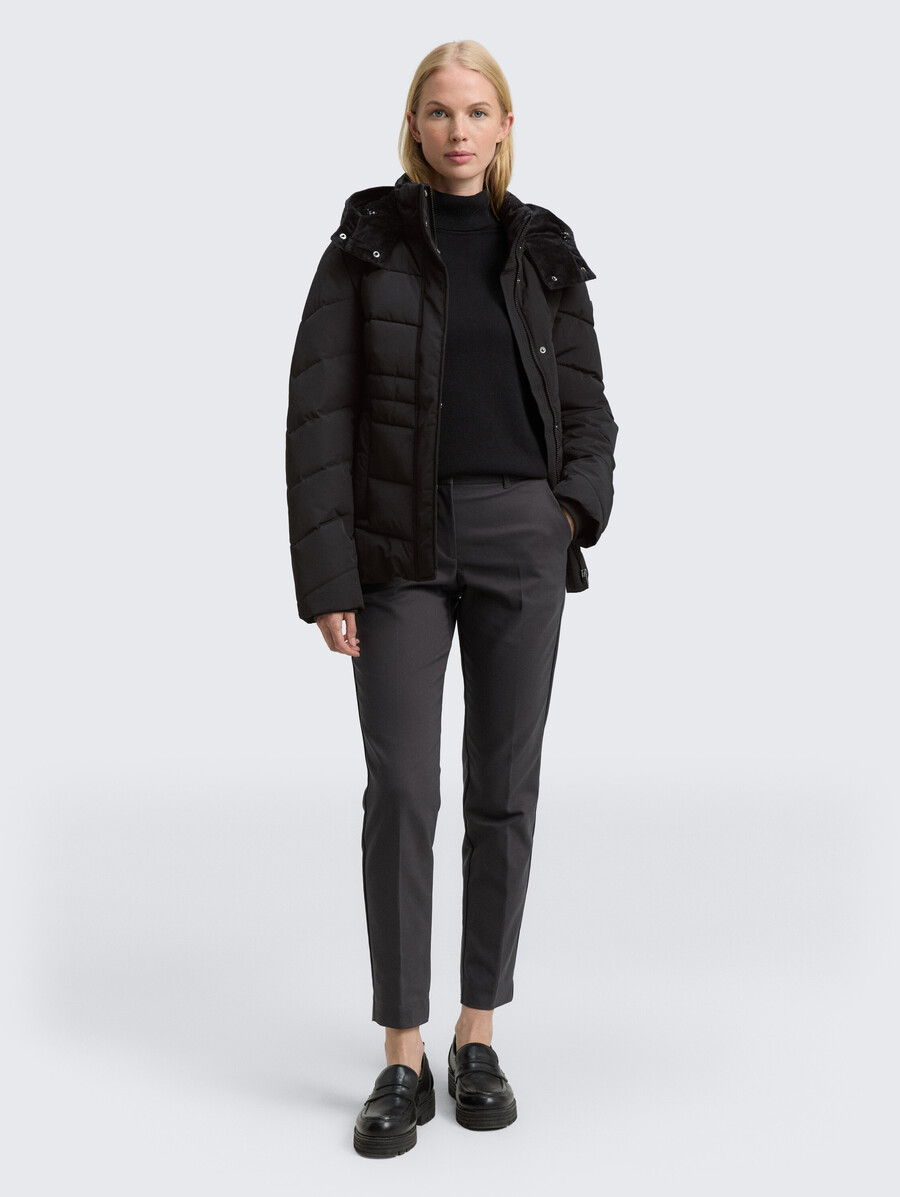 steppjacke mit abnehmbarer kapuze