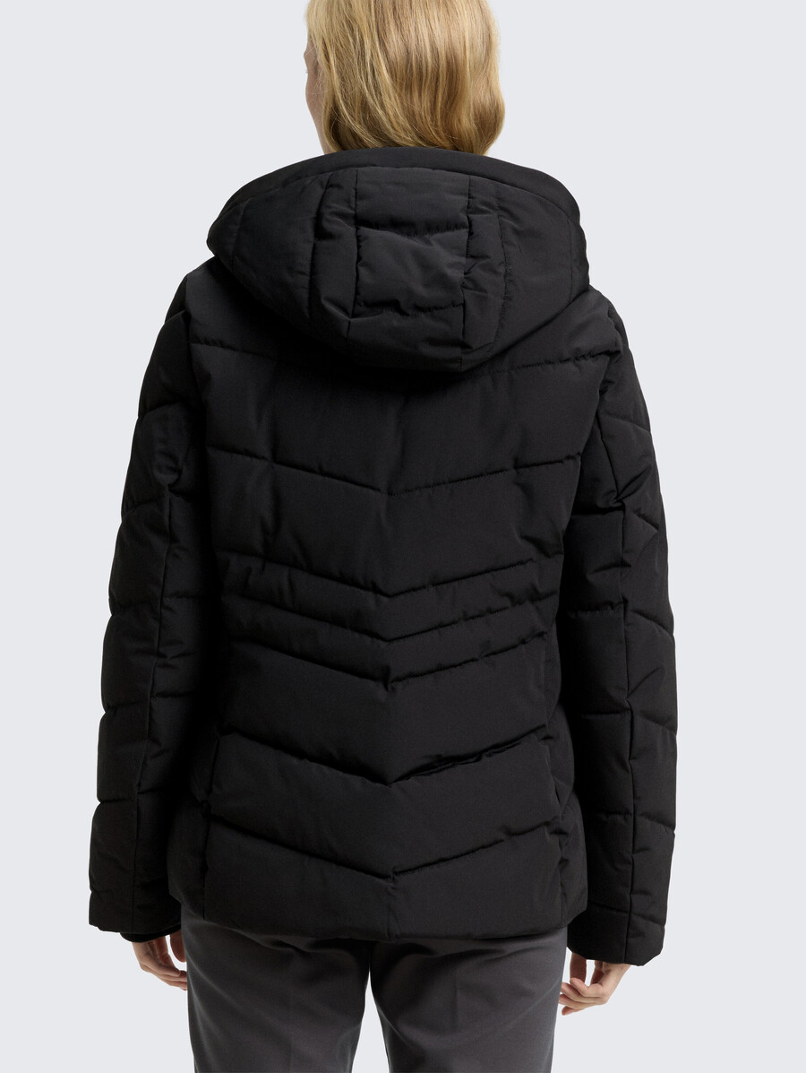 steppjacke mit abnehmbarer kapuze