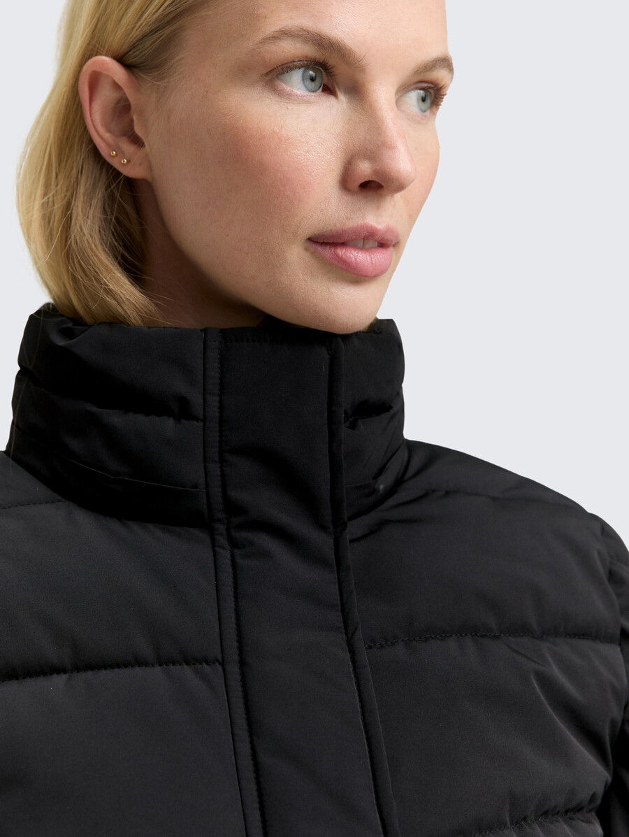 steppjacke mit abnehmbarer kapuze