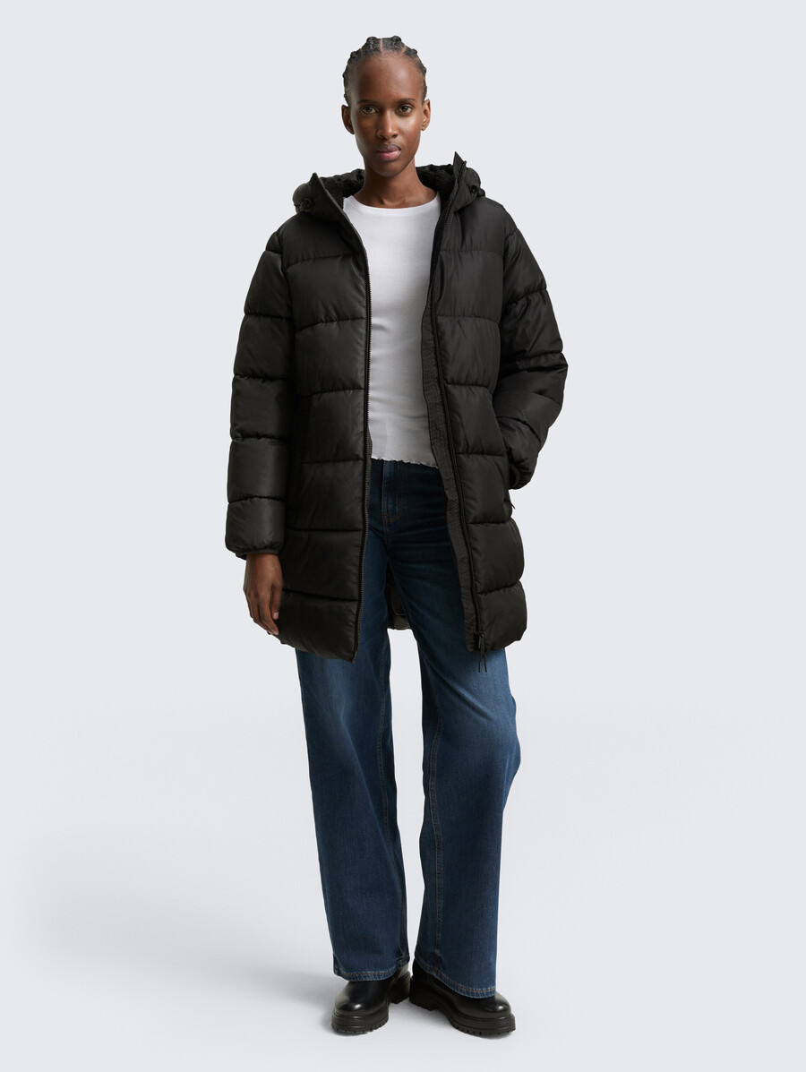 steppjacke mit kapuze