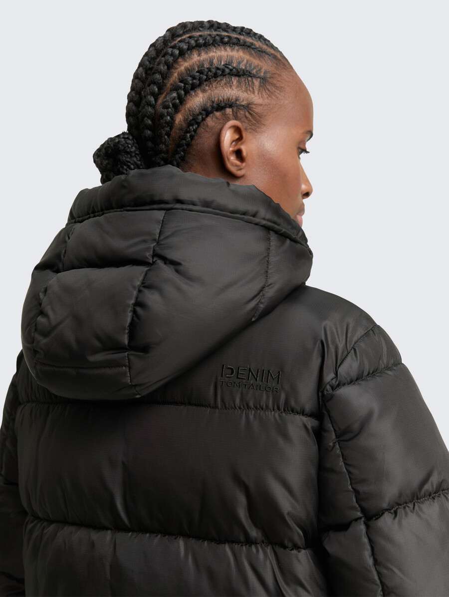 steppjacke mit kapuze