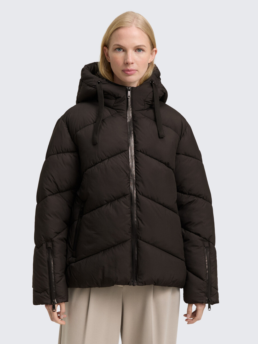 steppjacke mit kapuze
