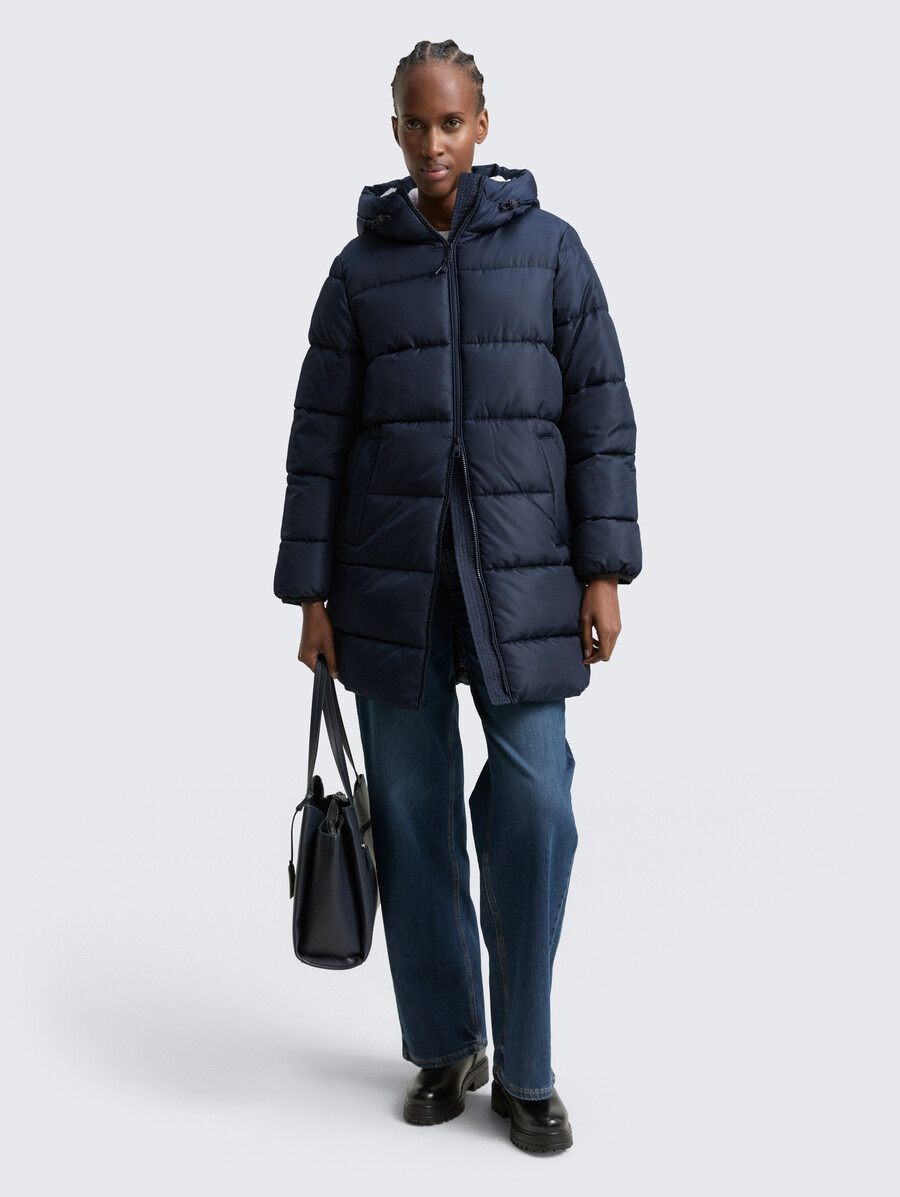 steppjacke mit kapuze