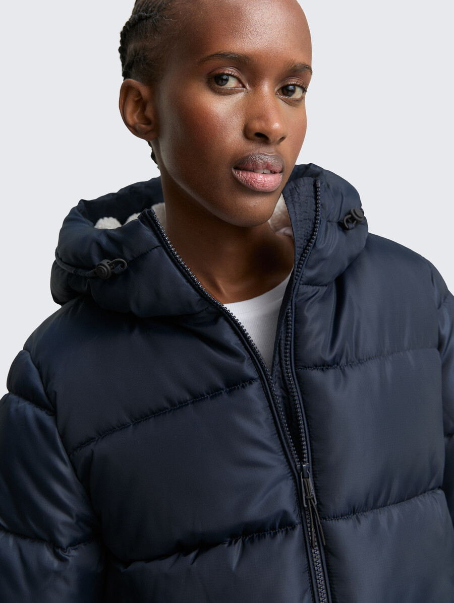 steppjacke mit kapuze