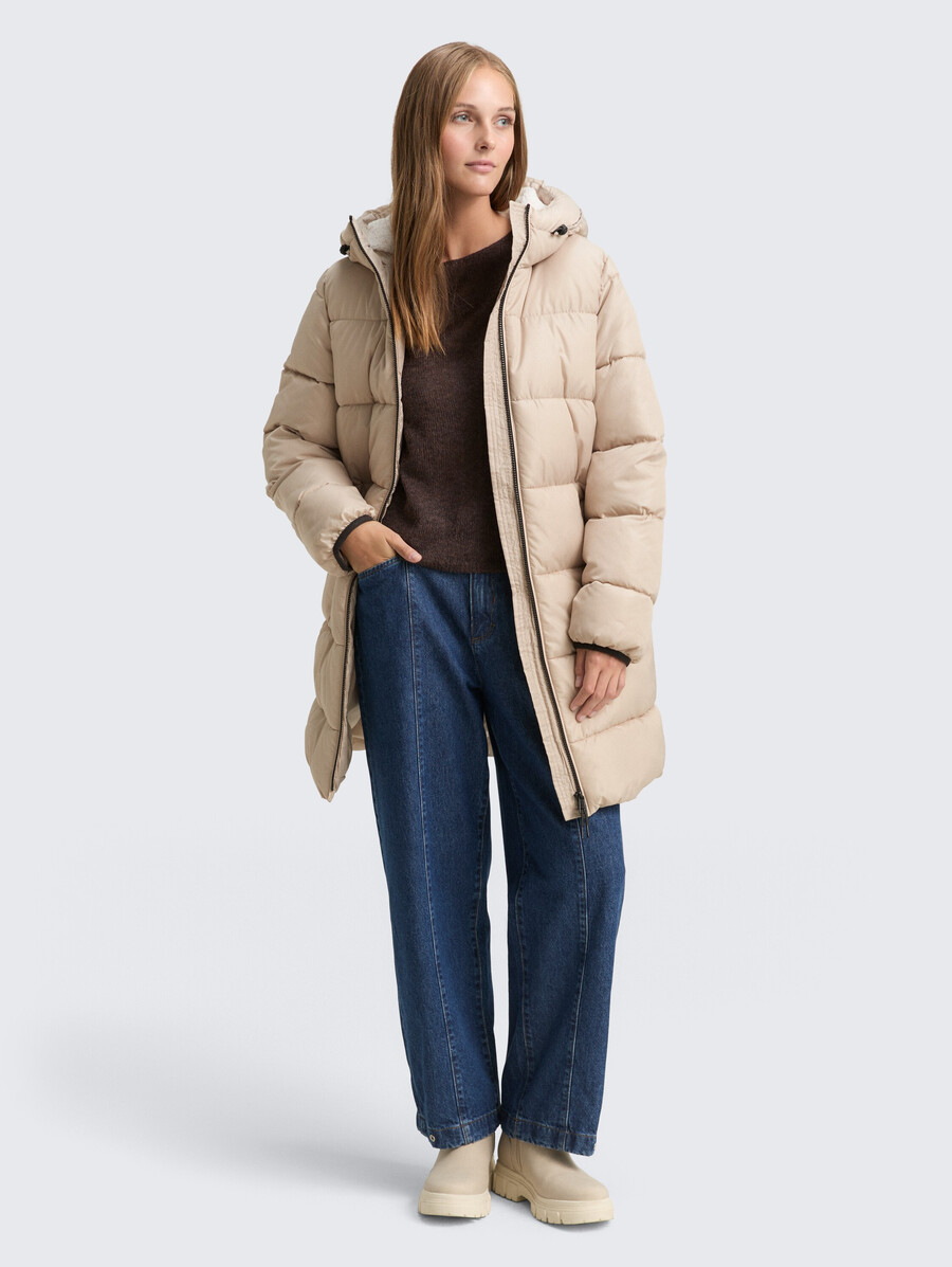 steppjacke mit kapuze