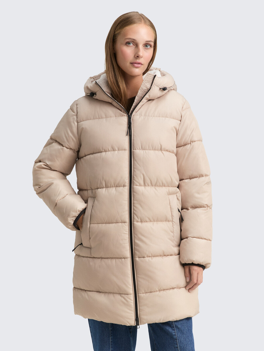 steppjacke mit kapuze