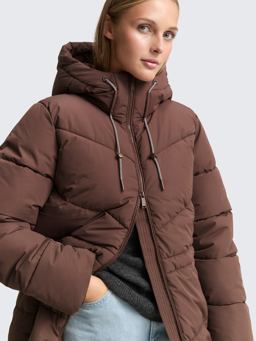 steppjacke mit kapuze