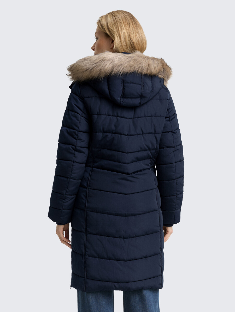 steppjacke mit abnehmbarer kapuze