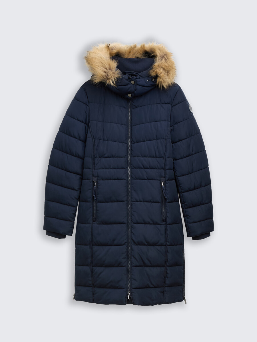 steppjacke mit abnehmbarer kapuze