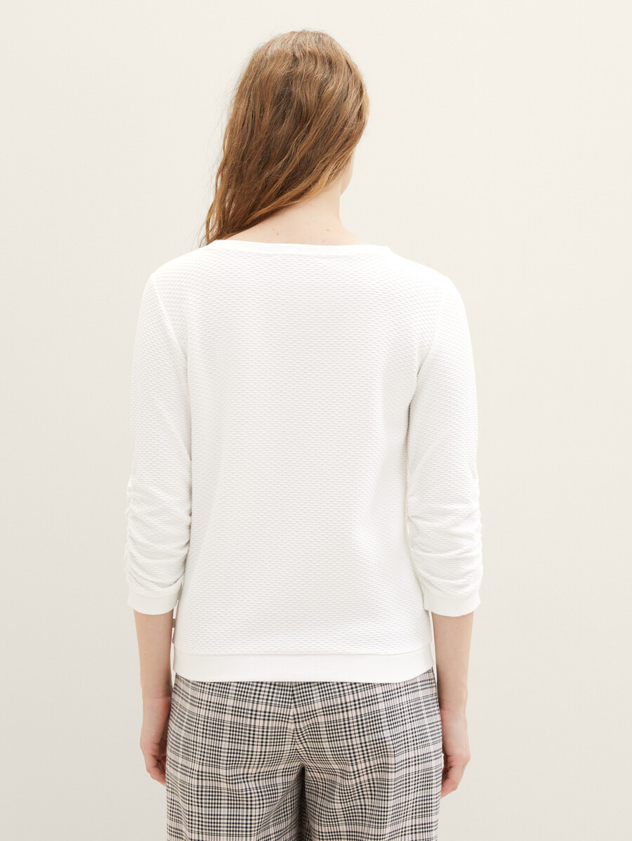 sweatshirt mit rüschen