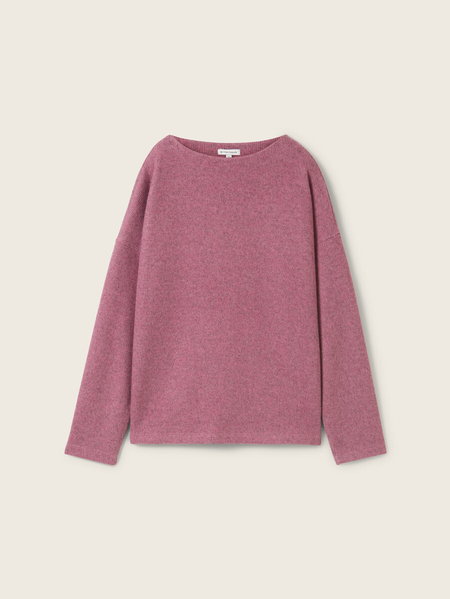 weiches sweatshirt mit knopfdetails