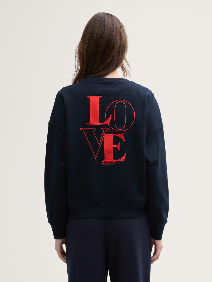 sweatshirt mit lockerer passform