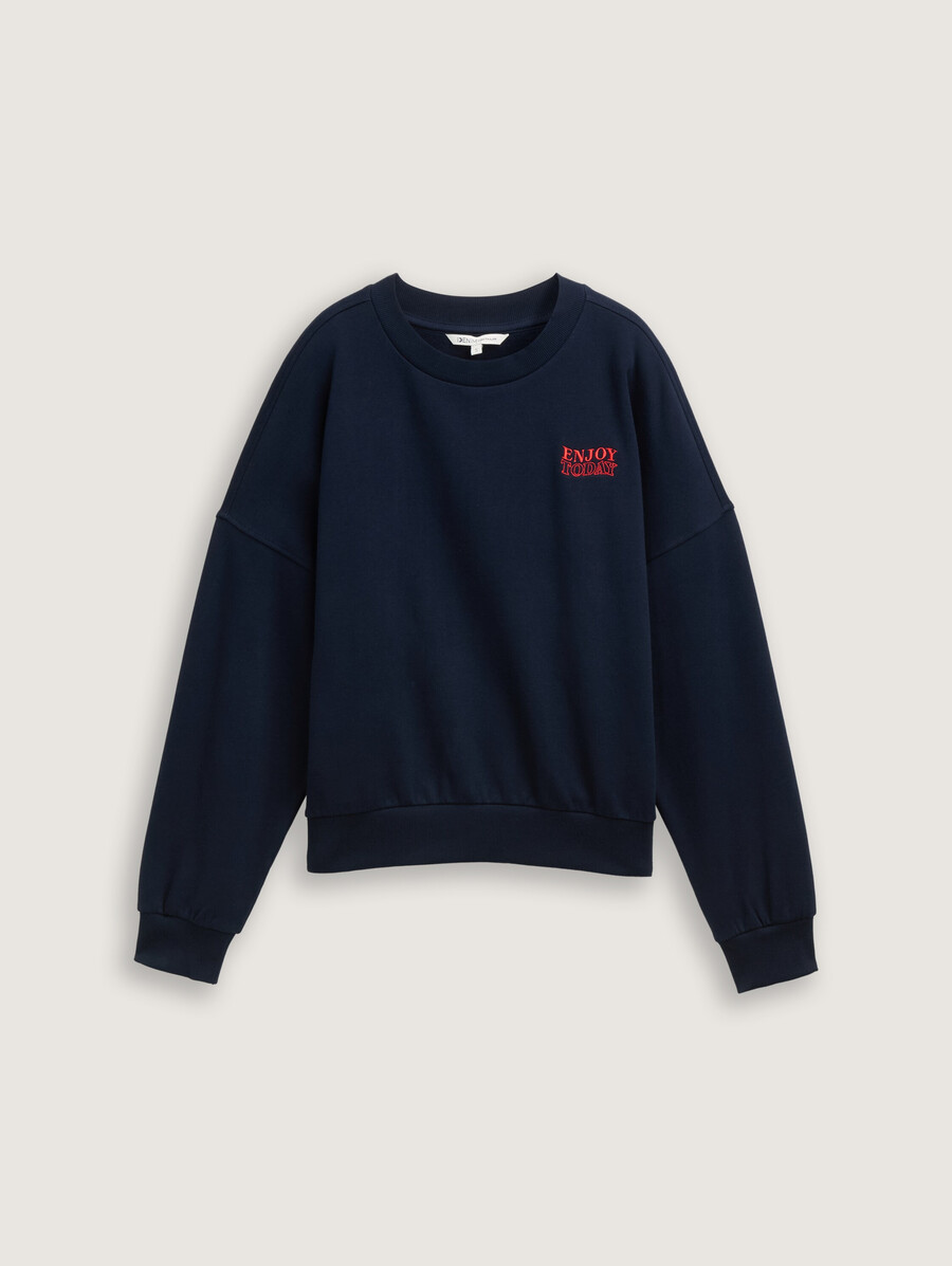 sweatshirt mit lockerer passform