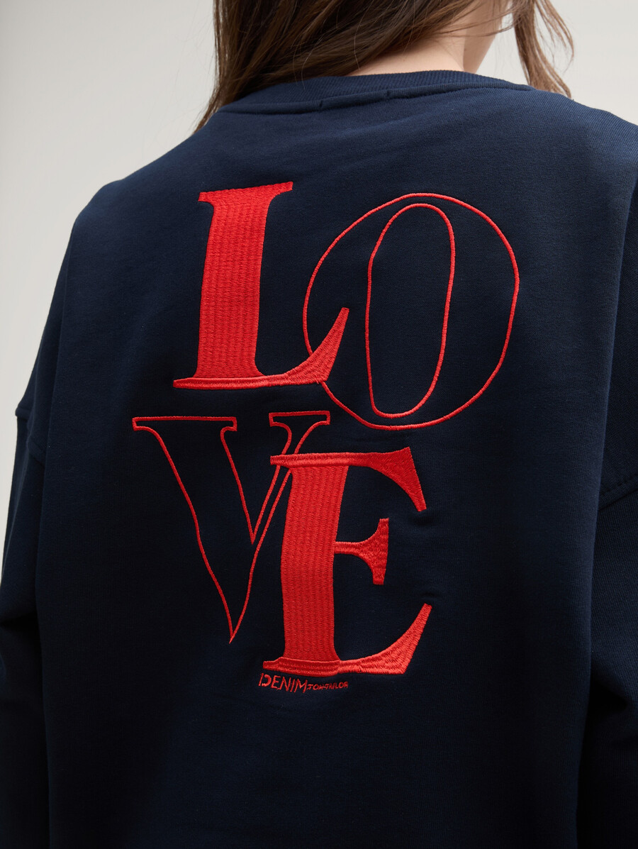 sweatshirt mit lockerer passform