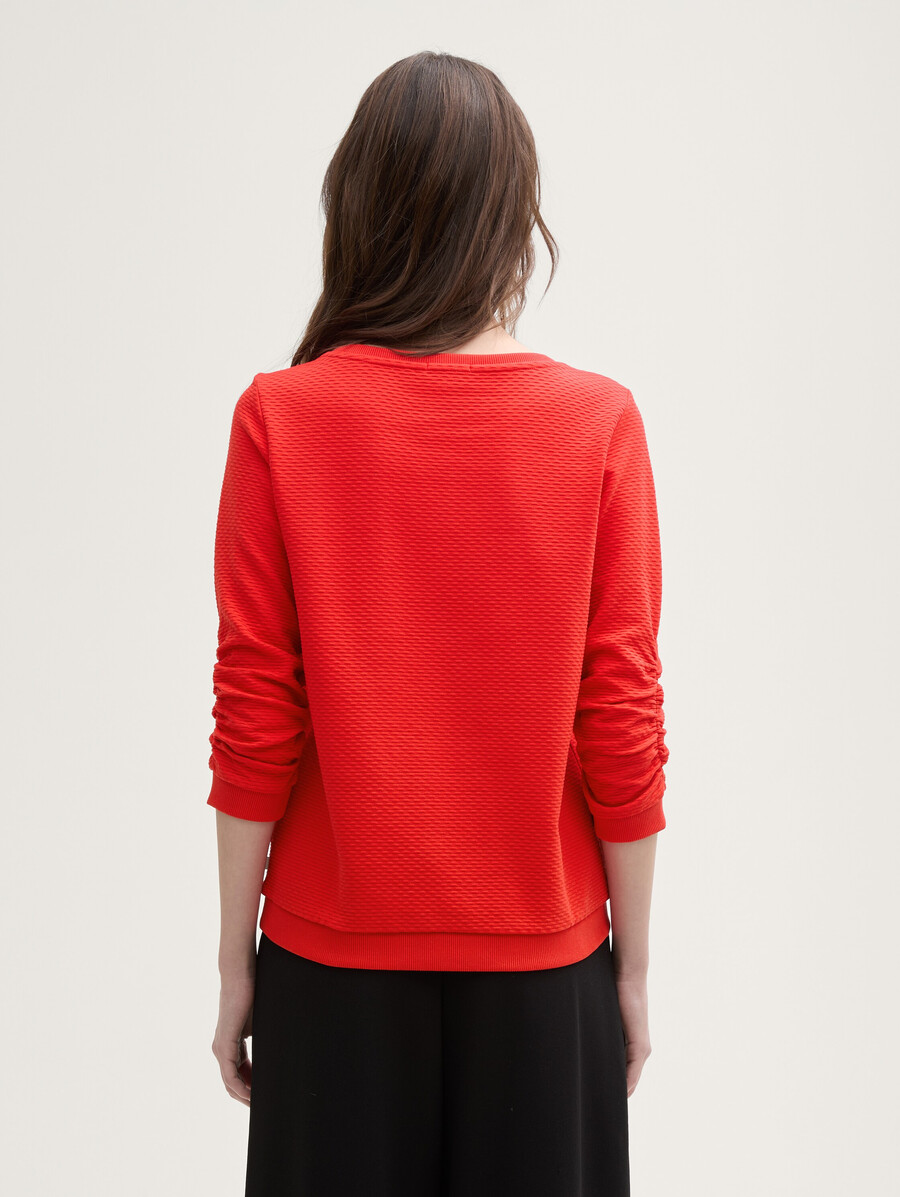 sweatshirt mit rüschen