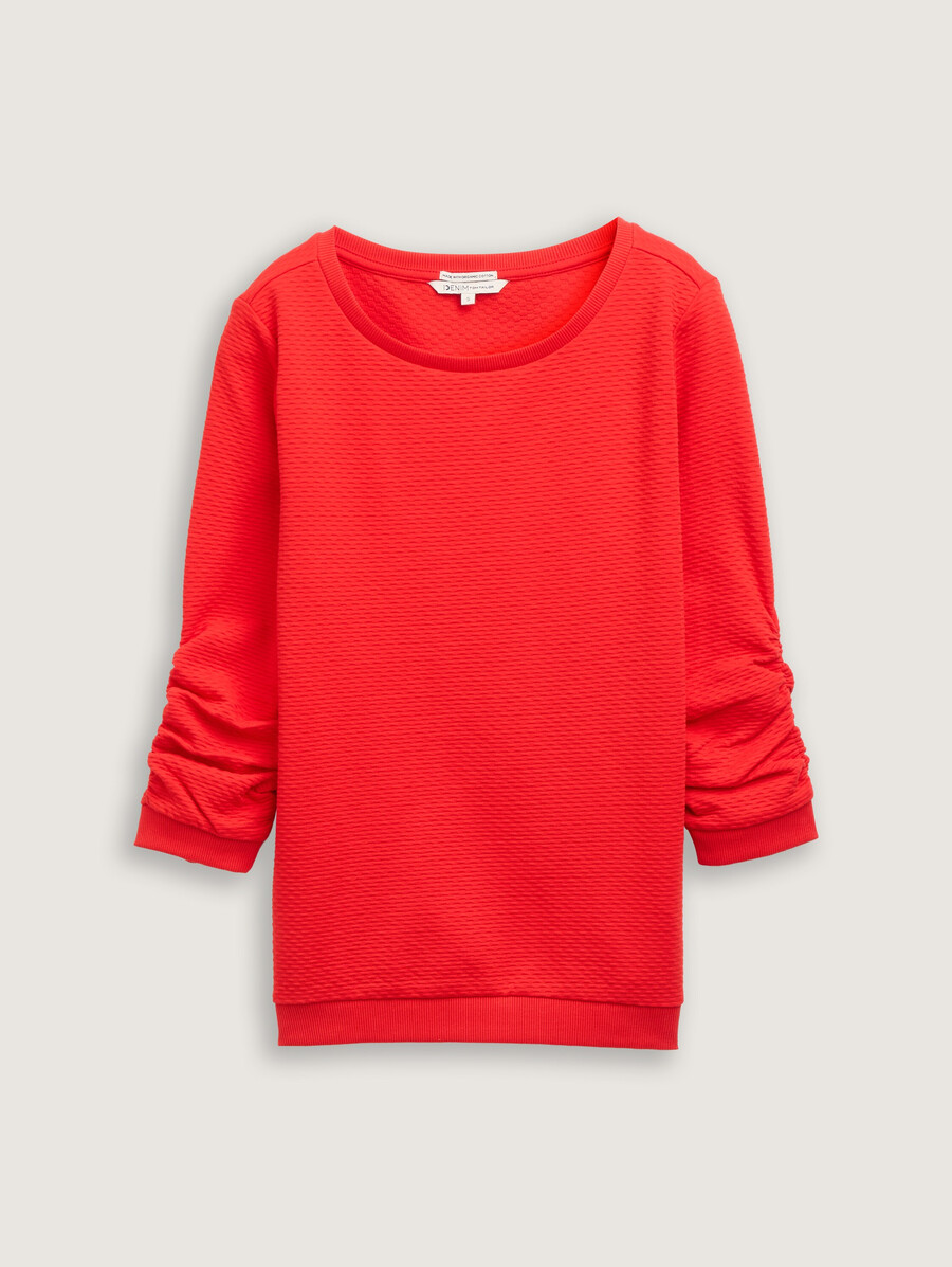 sweatshirt mit rüschen