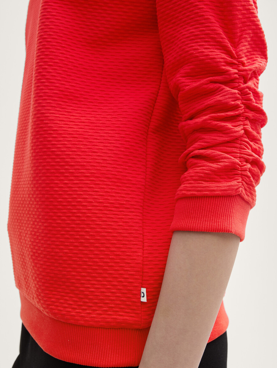 sweatshirt mit rüschen