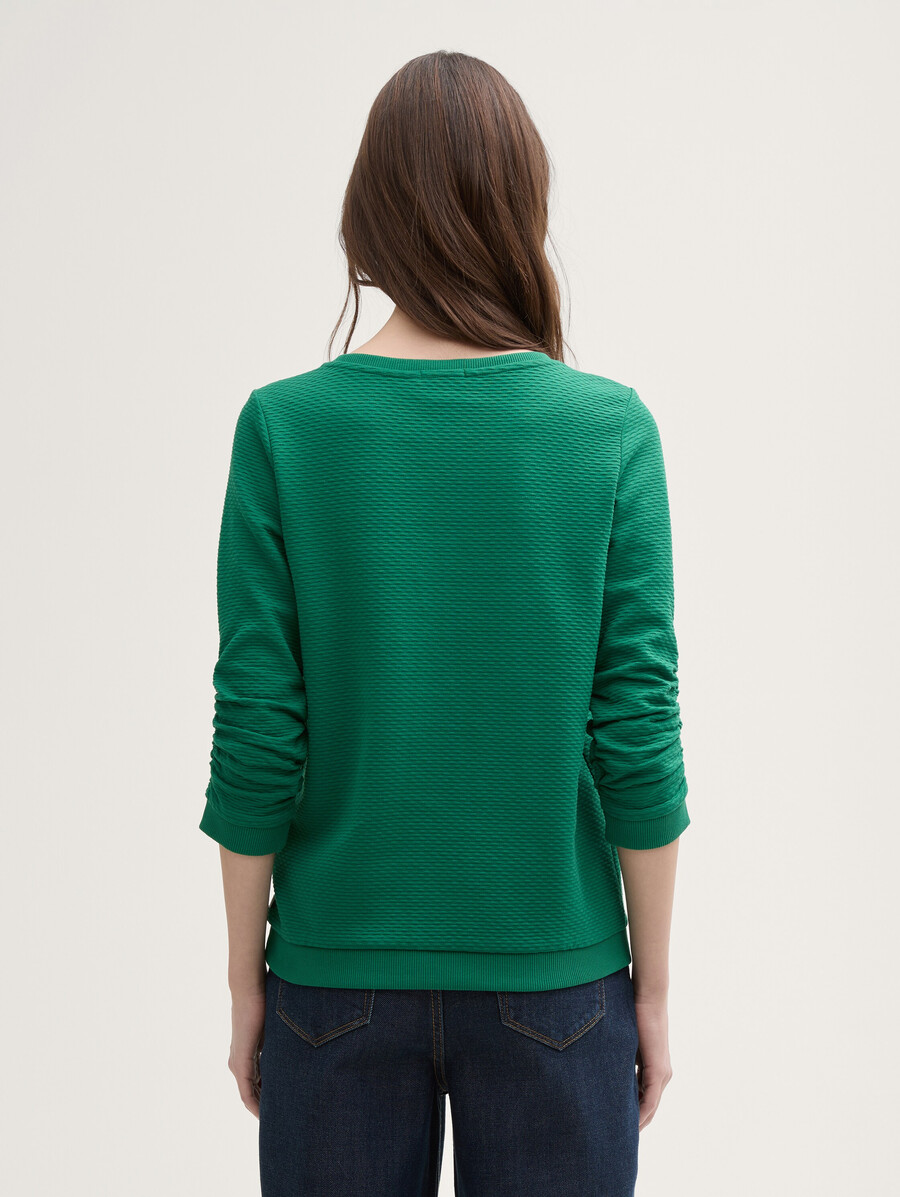 sweatshirt mit rüschen