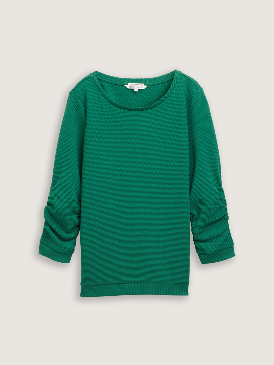 sweatshirt mit rüschen