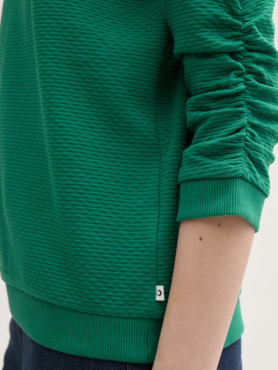 sweatshirt mit rüschen