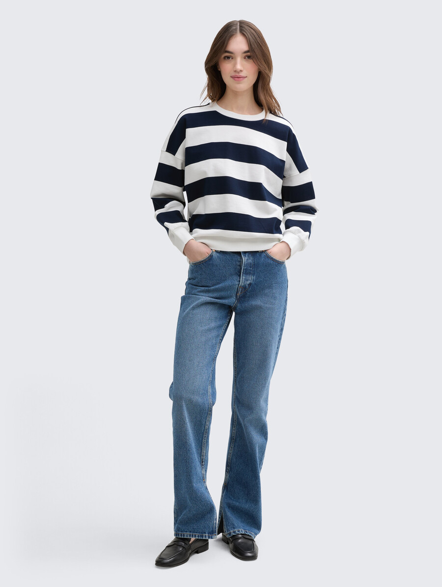 sweatshirt mit lockerer passform