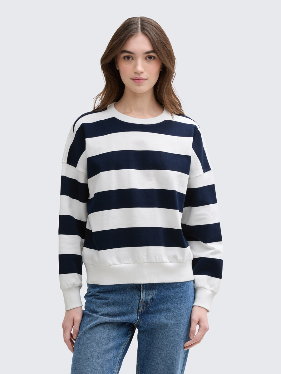 sweatshirt mit lockerer passform