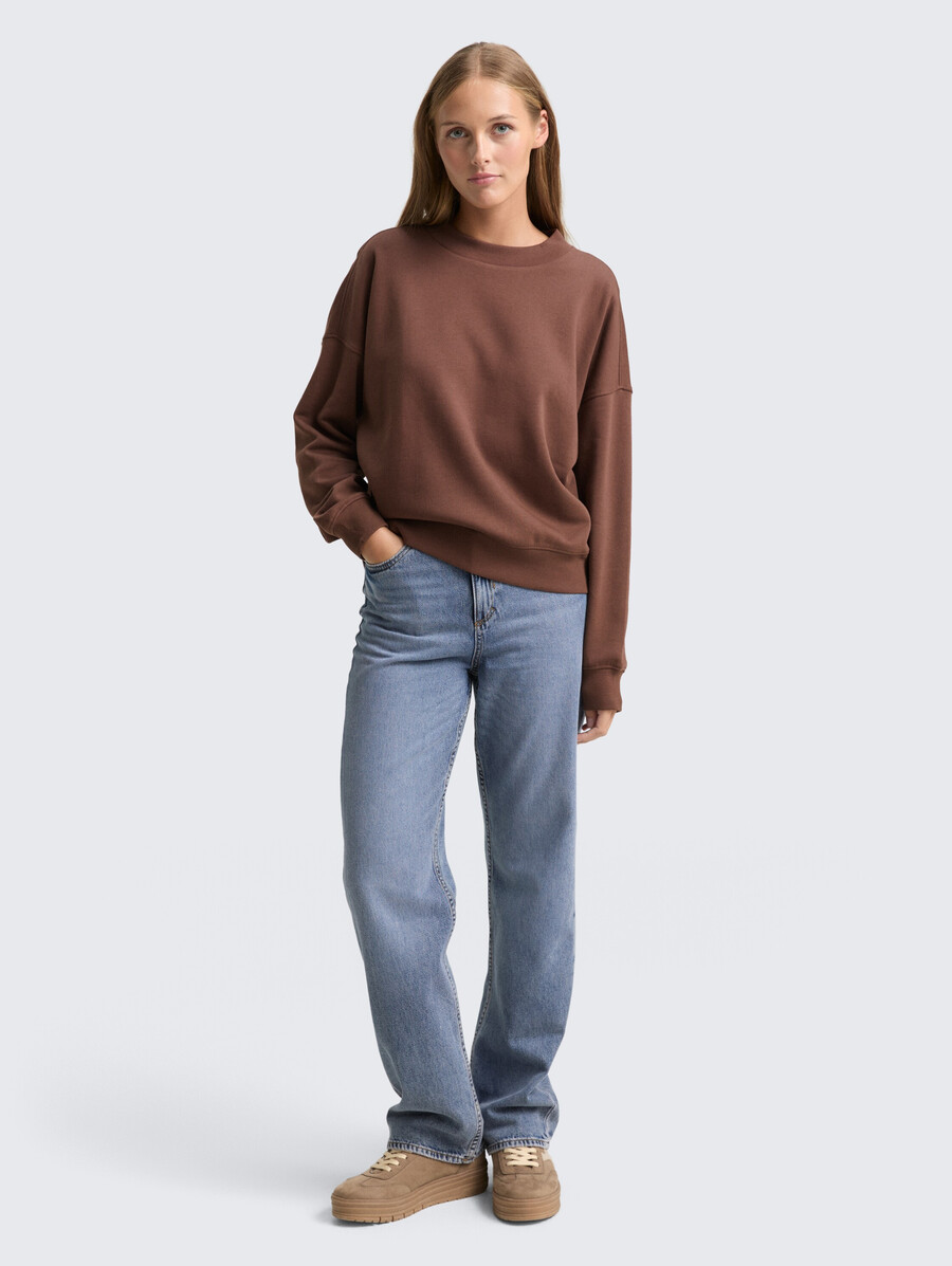 sweatshirt mit lockerer passform