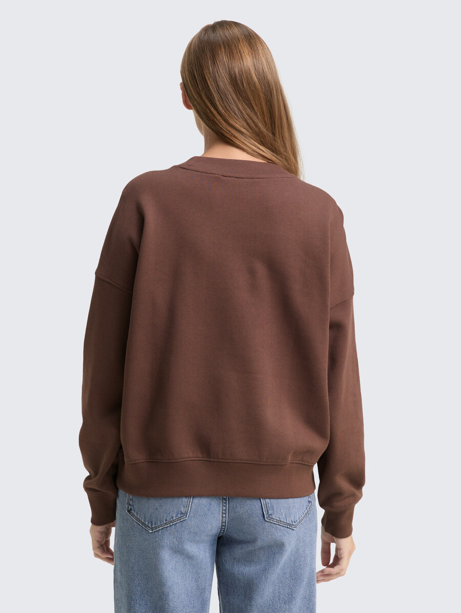 sweatshirt mit lockerer passform