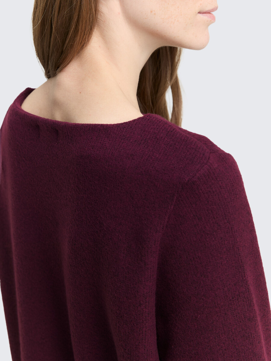 weiches sweatshirt mit knopfdetails