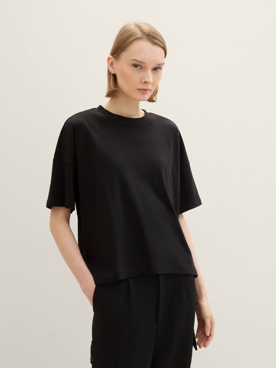 Übergroßes baumwoll-t-shirt