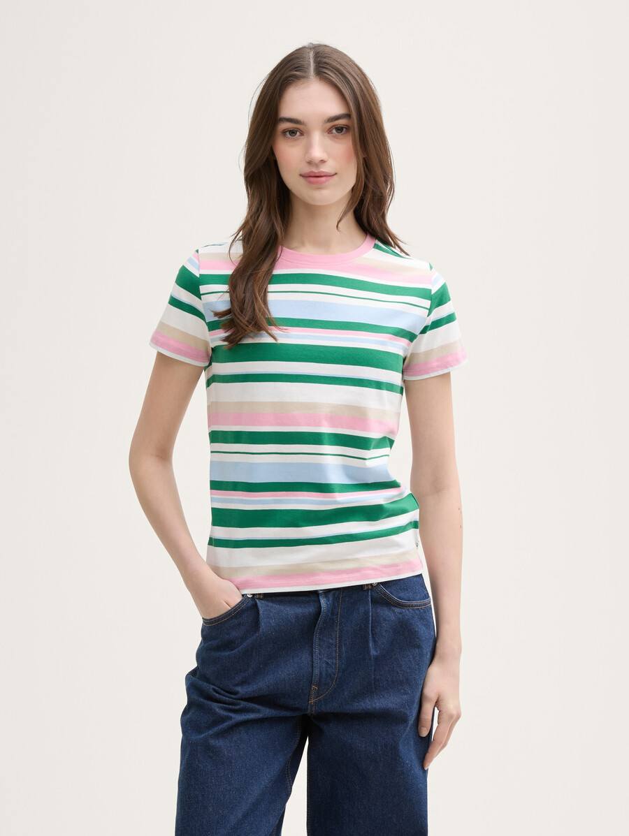 t-shirt mit streifenmuster