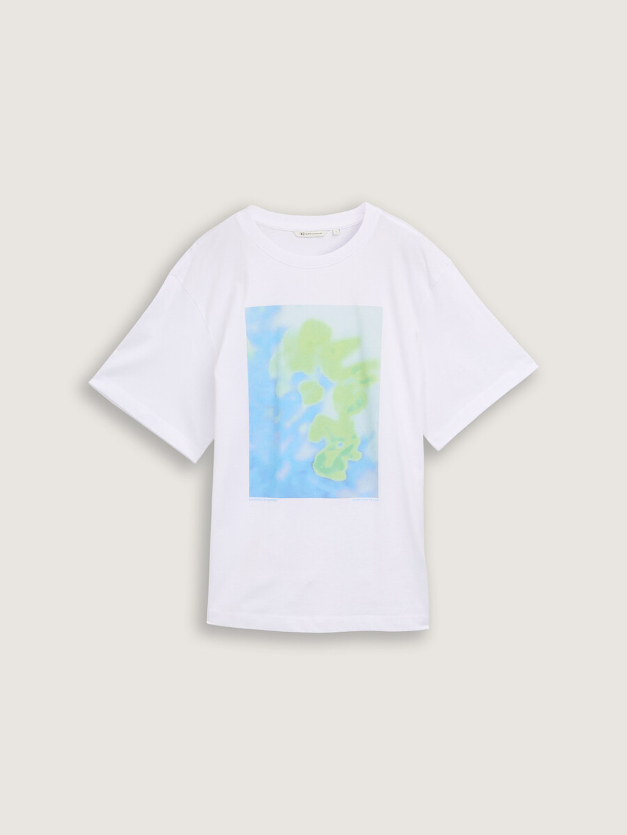 Übergroßes t-shirt mit aufdruck