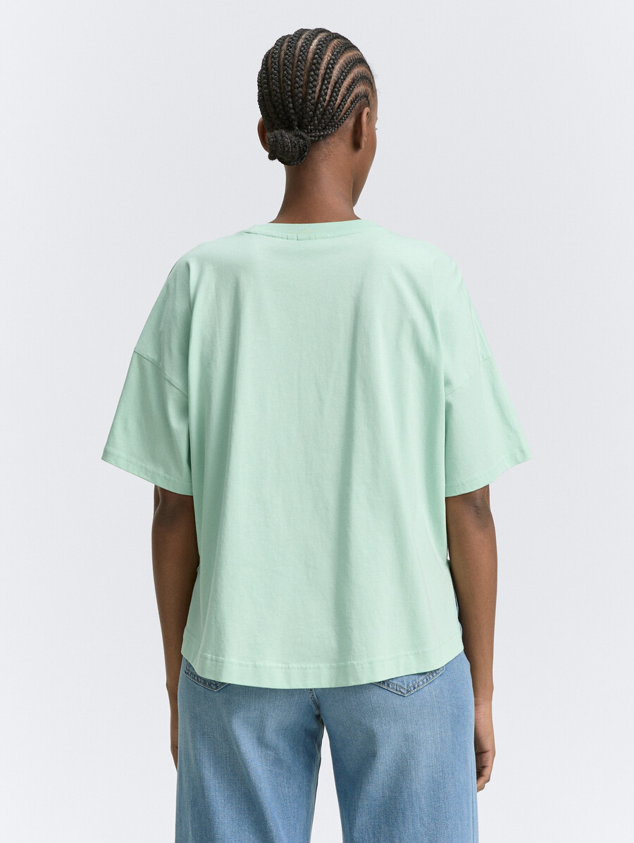 Übergroßes baumwoll-t-shirt