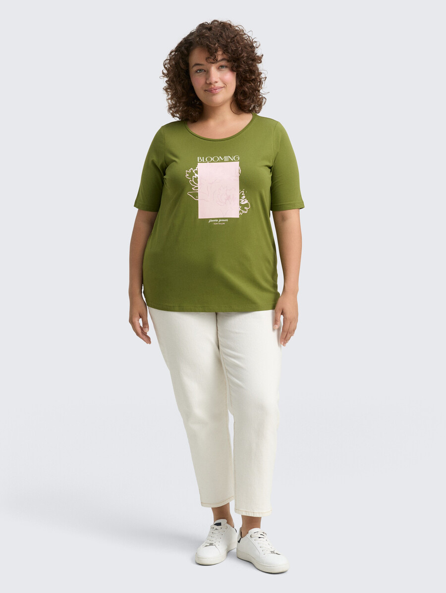 plus size - t-shirt mit aufdruck