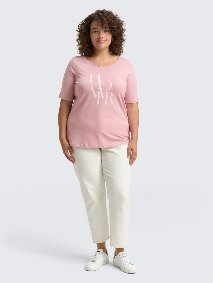 plus size - t-shirt mit aufdruck