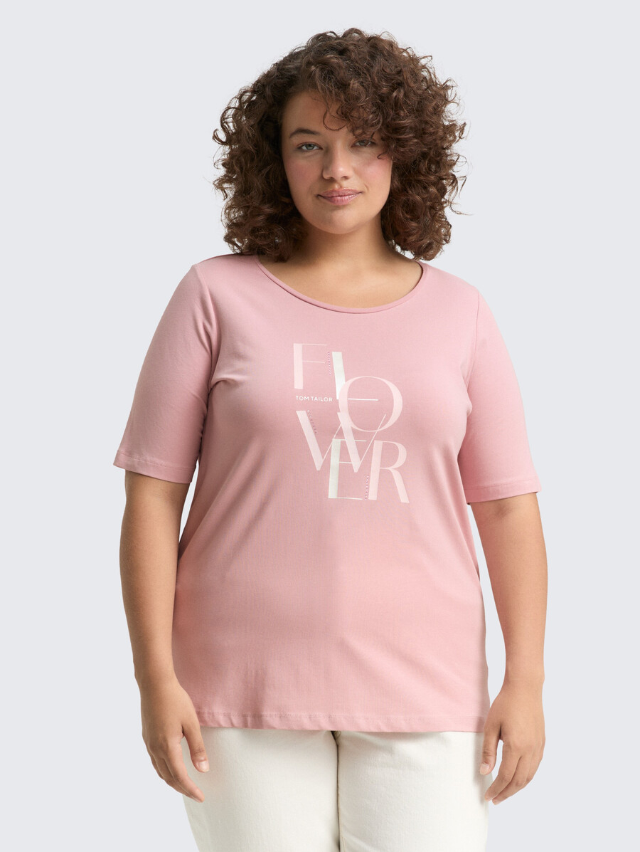 plus size - t-shirt mit aufdruck