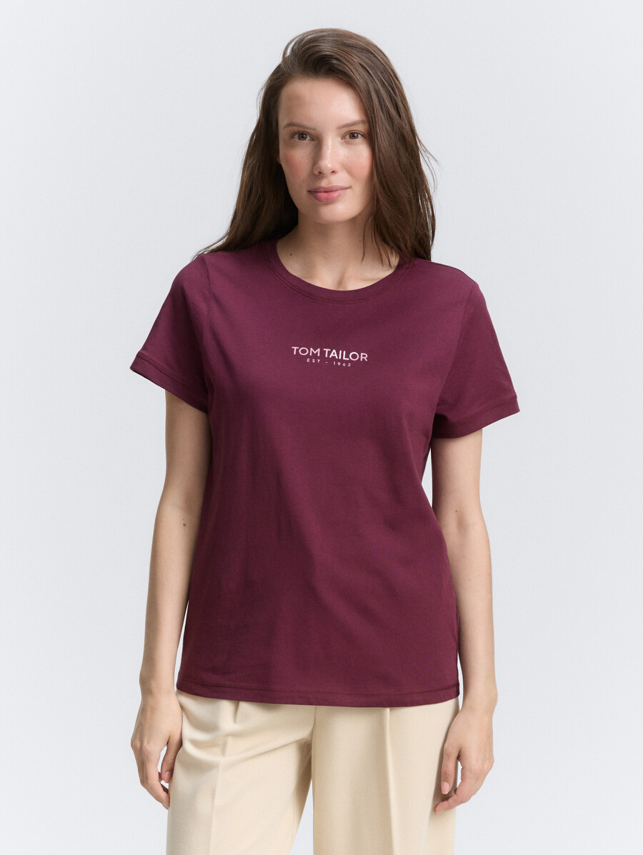 t-shirt mit logodruck