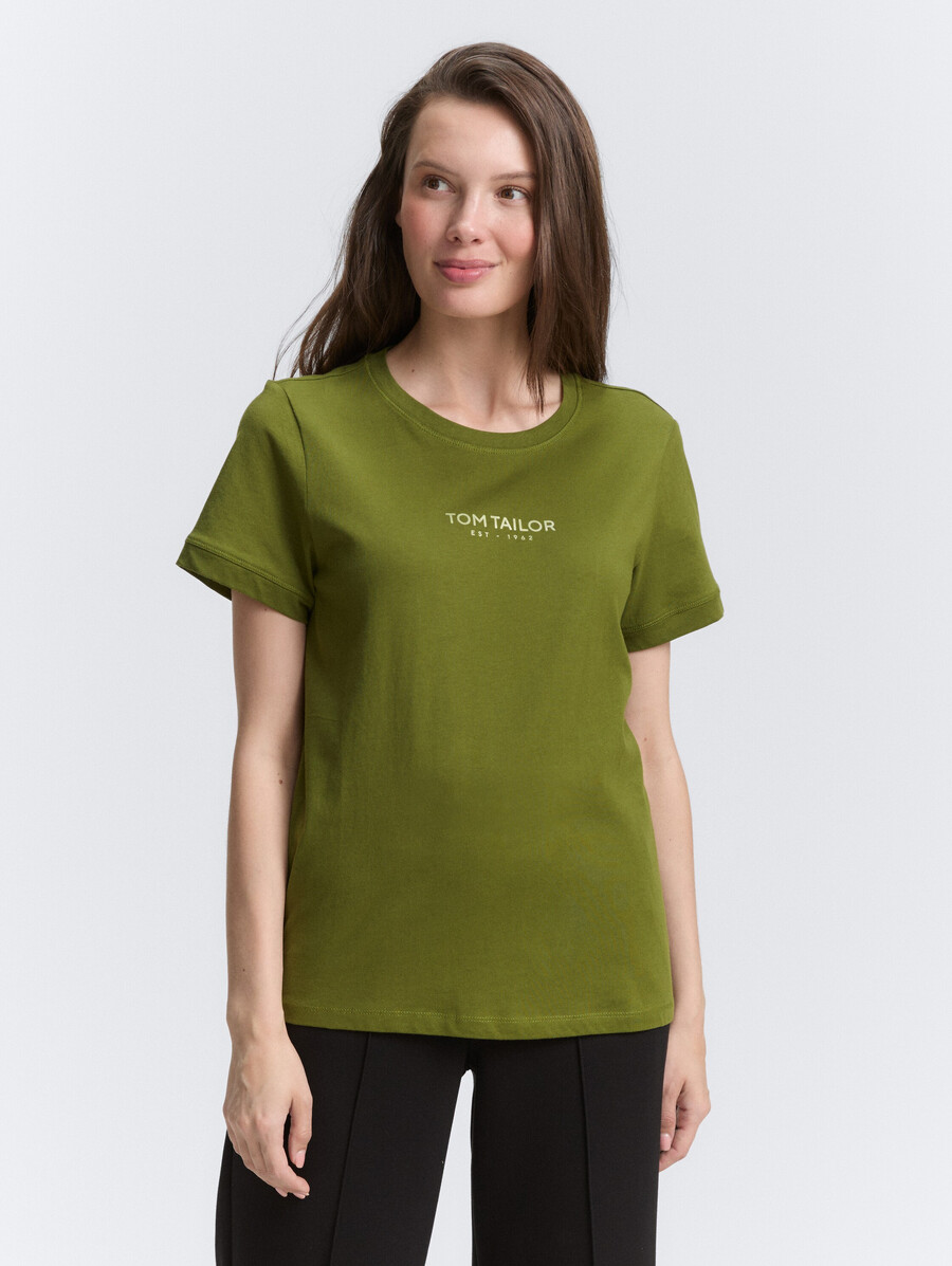 t-shirt mit logodruck