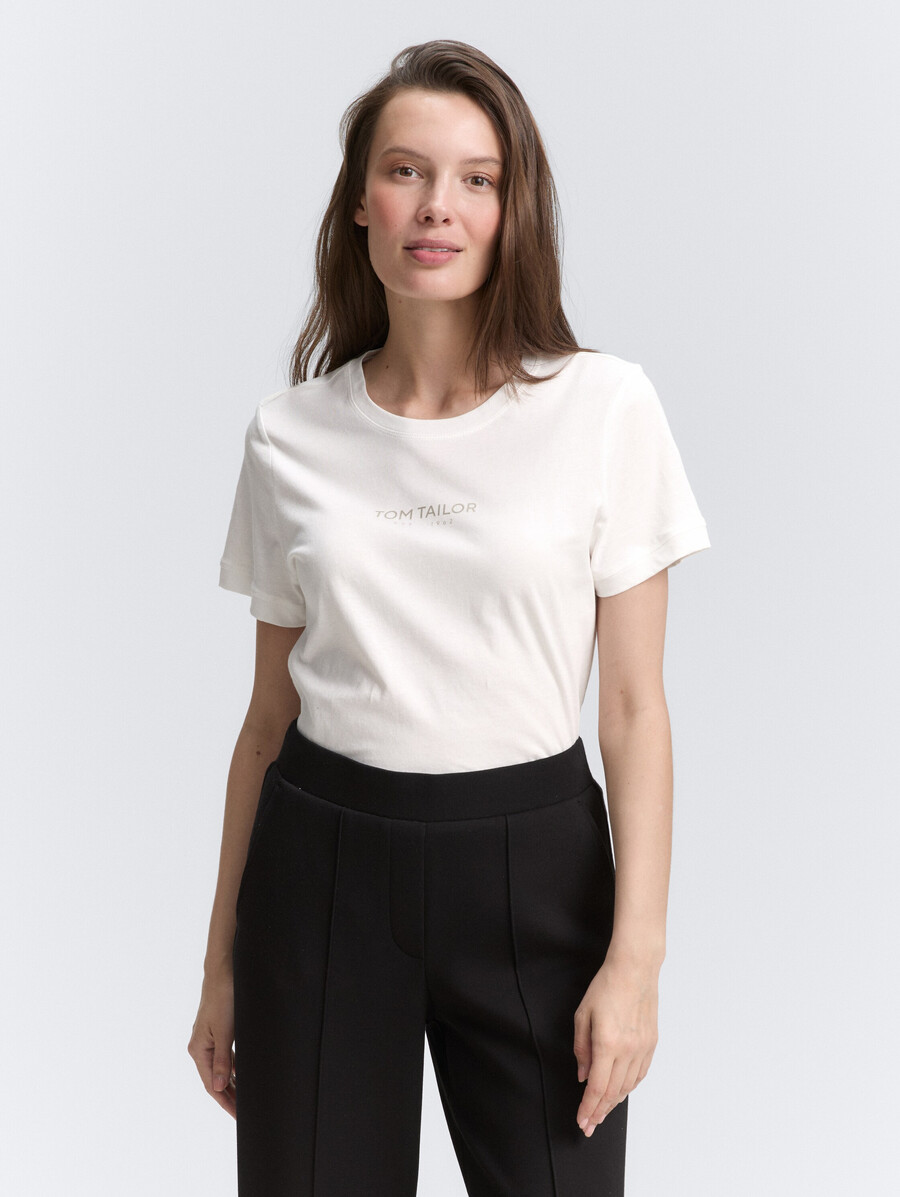 t-shirt mit logodruck
