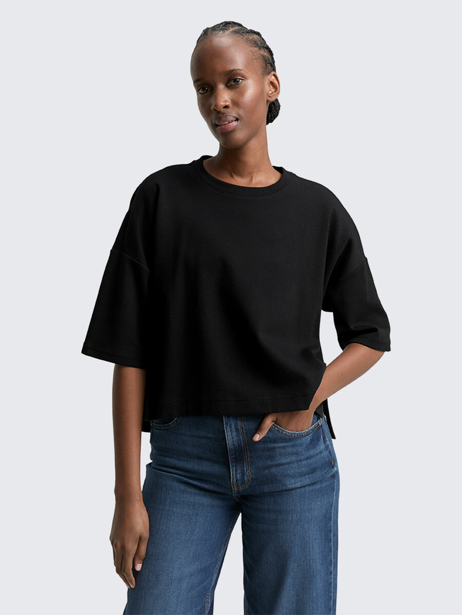 kastenförmig geschnittenes t-shirt