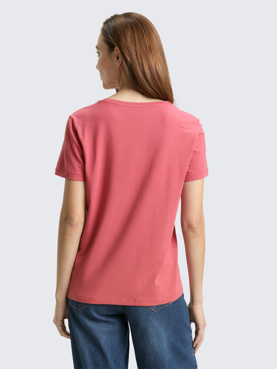 t-shirt mit blumenstickerei