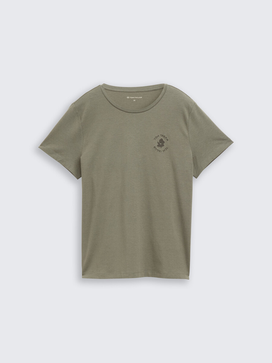 t-shirt mit blumenstickerei