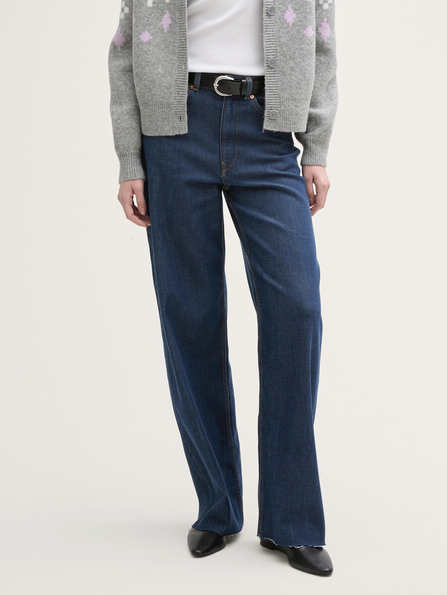 weite jeans mit stretch