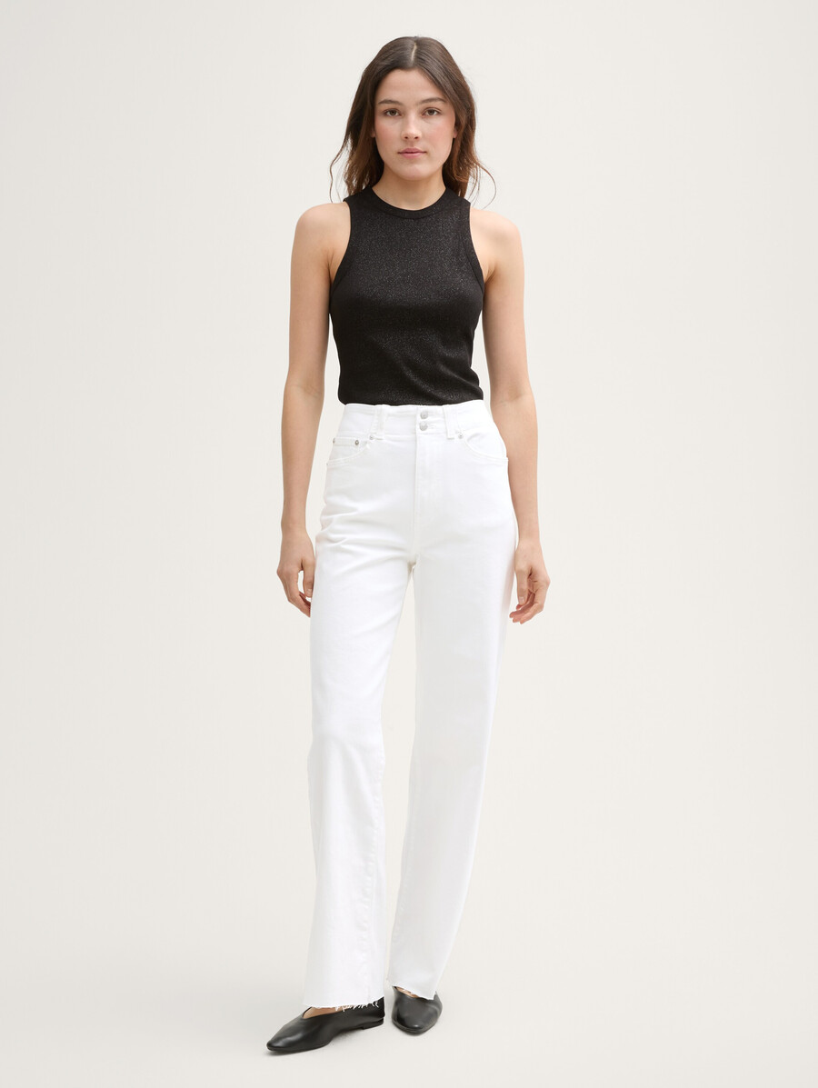 weite jeans mit stretch